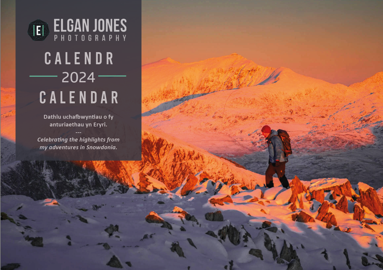 Cover image - elgan jones Photography Snowdonia 2024 calendar